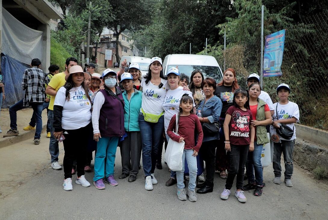 Vecinos de todas las colonias de Álvaro Obregón continúan sumando su apoyo a Lía Limón para que continúe al frente de la alcaldía por un segundo periodo. FOTO: Especial