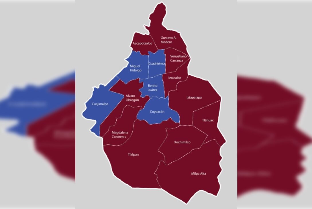 El PAN ganó las Alcaldías doradas de la Ciudad de México, las que más impuestos le generan a las arcas capitalinas, las que también más aportan al PIB de la Ciudad de México, e incluso de todo el país, proporcionalmente hablando. Y también las que son más competitivas, con mayor infraestructura y mejores servicios. IMAGEN: IECM