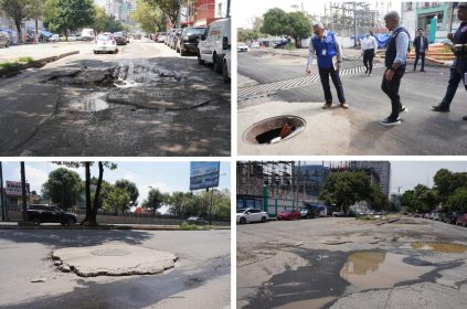 El alcalde de Miguel Hidalgo, Mauricio Tabe lanzó nuevamente un llamado al Gobierno de la Ciudad de México para rehabilitar los daños causados por las obras que realizó SACMEX sobre la lateral de Río San Joaquín y Presa Falcón y que provocan problemas de vialidad y molestias a los vecinos de la zona. FOTOS: Especial