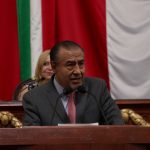 En su discurso por la conmemoración de los 700 años de la fundación de “México-Tenochtitlan”, el diputado Pablo Trejo destacó la enorme capacidad de resiliencia y unidad que en estos siete siglos han tenido los habitantes de la capital del país. FOTO: Especial